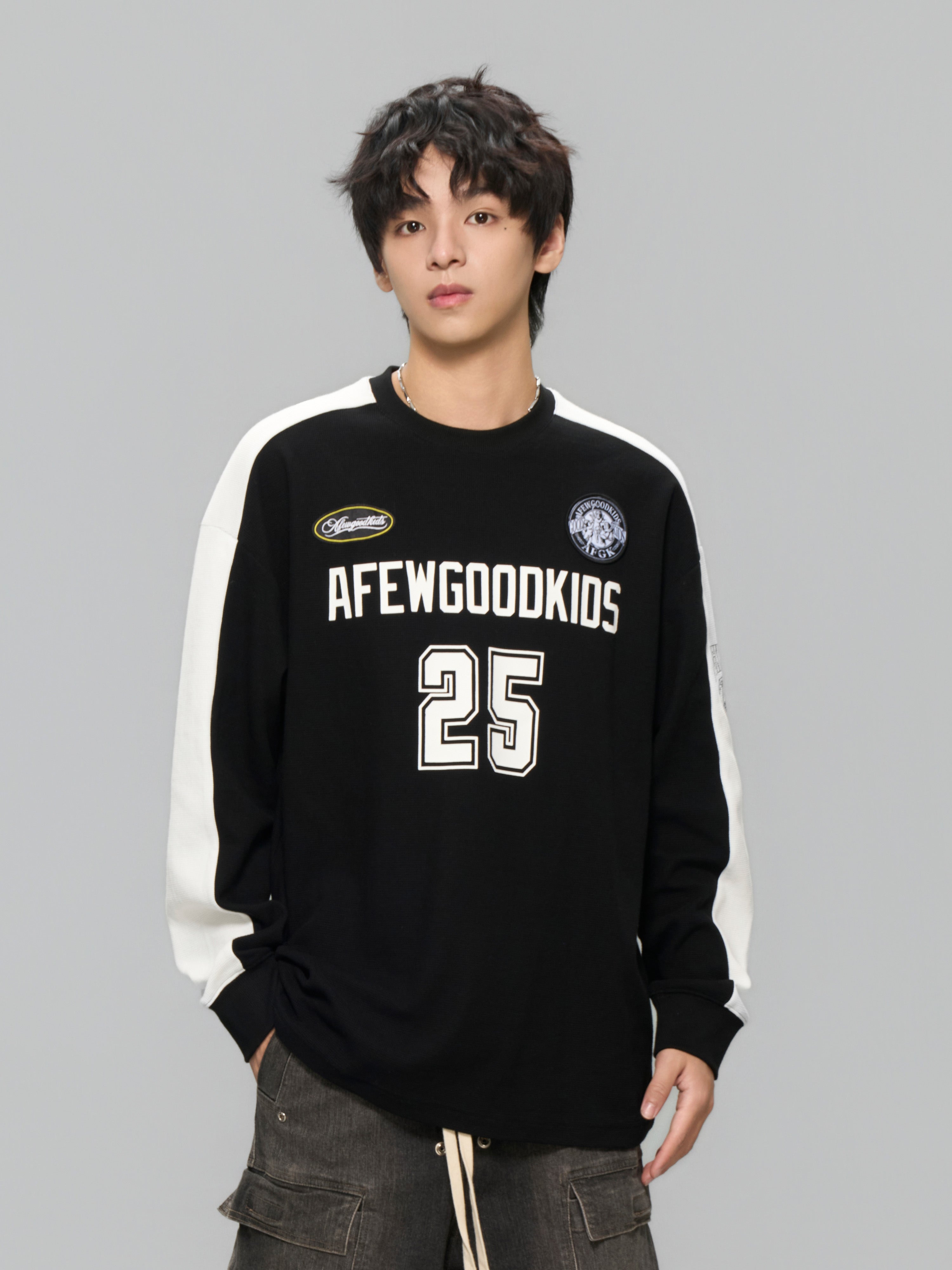 DONCARE(AFGK) "Waffle Panel Sweatshirt"