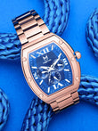 MJ127SS - MAJOR ROSE GOLD / BLUE / STEEL BAND