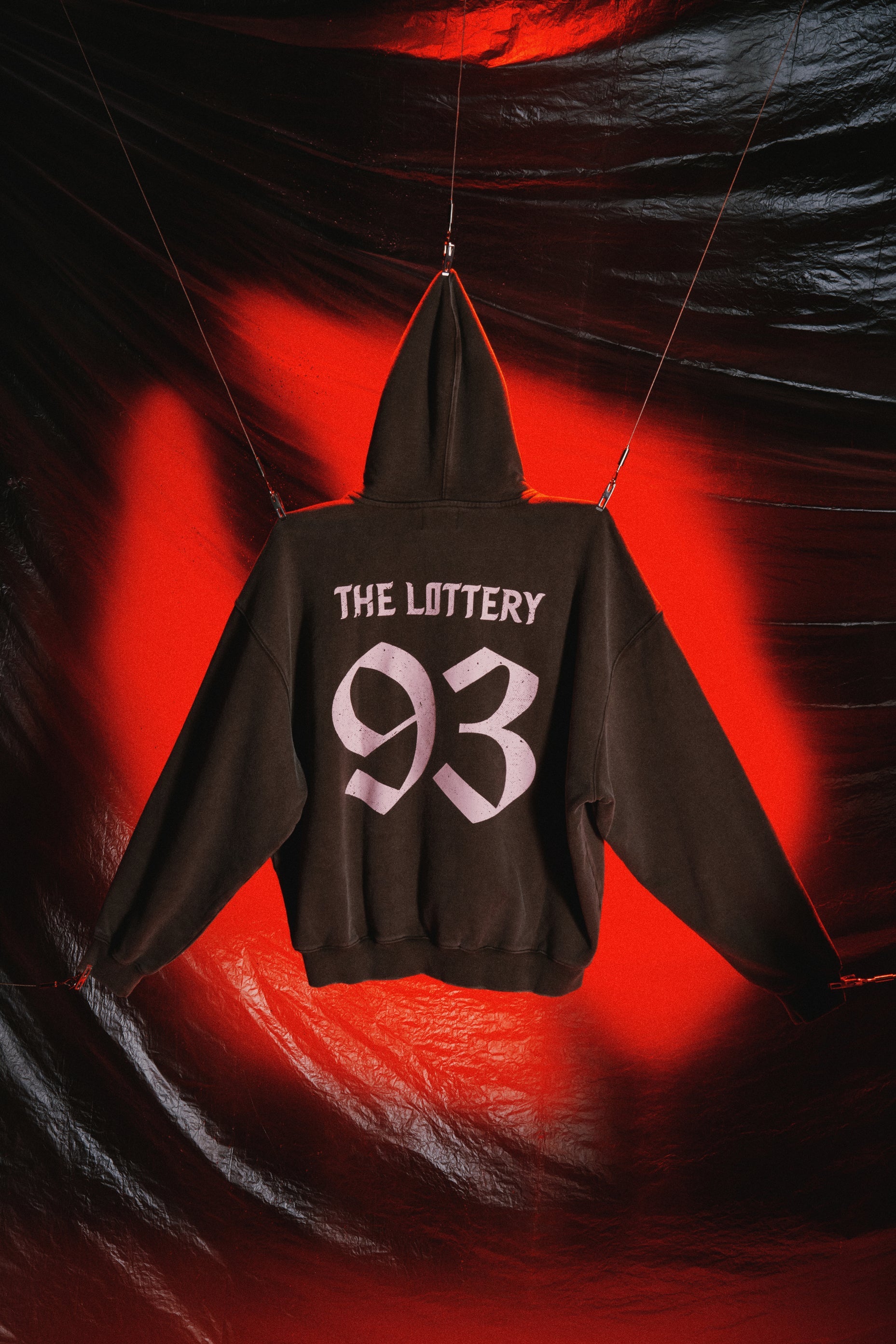 DONCARE(AFGK) "The lottery 93 boxy hoodie"