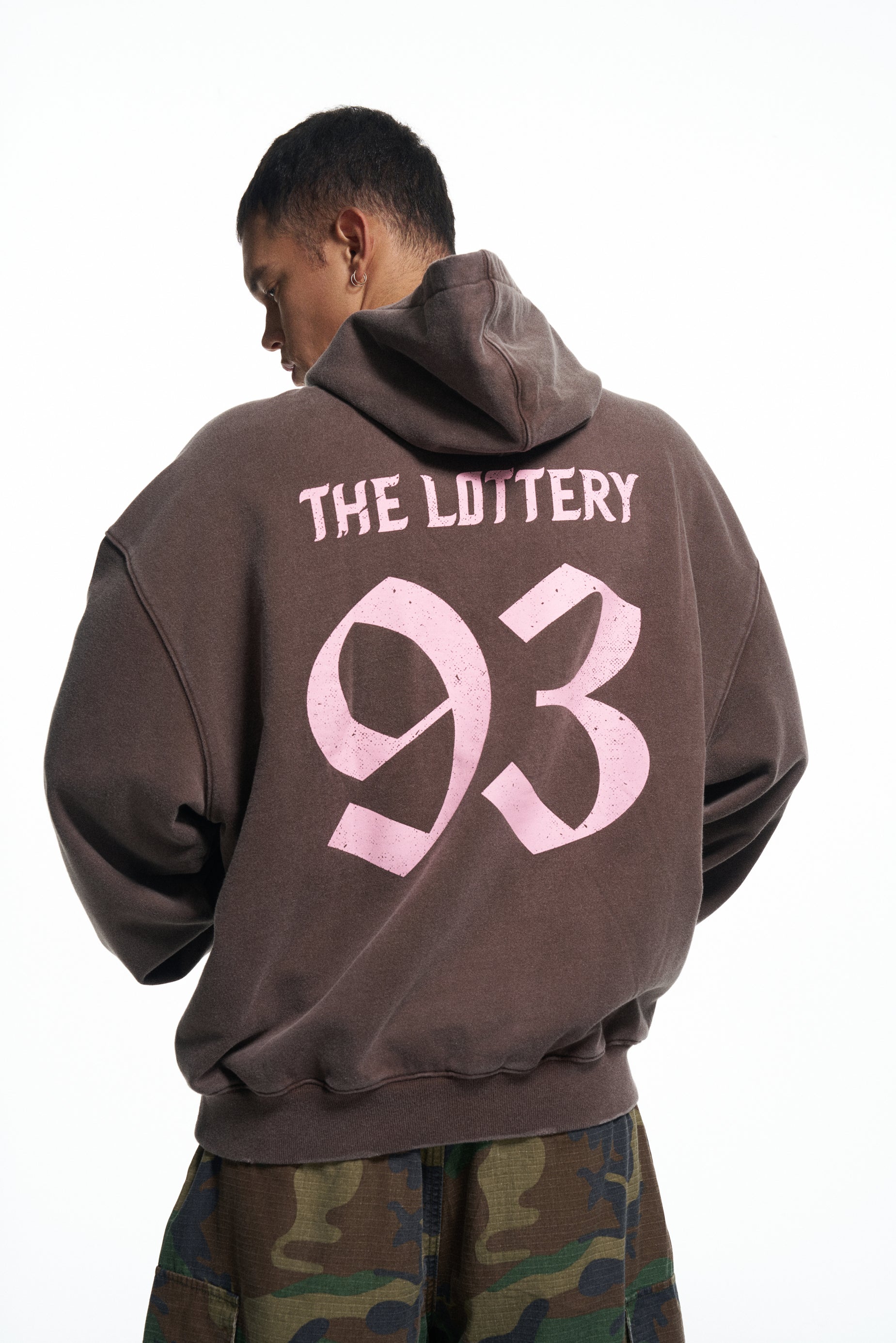 DONCARE(AFGK) "The lottery 93 boxy hoodie"