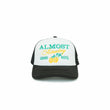 Grand Hotel Trucker Hat (Black/Teal)