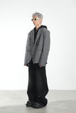 Embroidered Logo Loose Suit Jacket