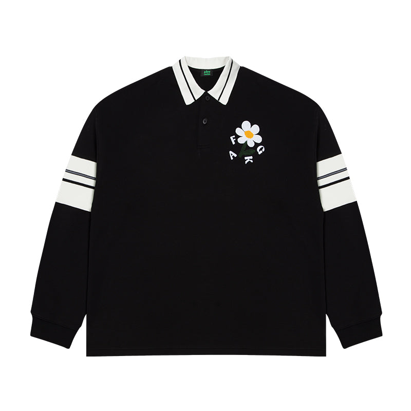 DONCARE(AFGK) "Daisy polo long sleeve shirt"