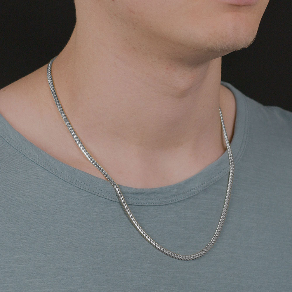 Silver Cuban Link Chain 4mm