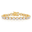 Diamond Buttercup Tennis Bracelet 4mm