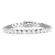 Diamond Buttercup Tennis Bracelet White Gold 4mm