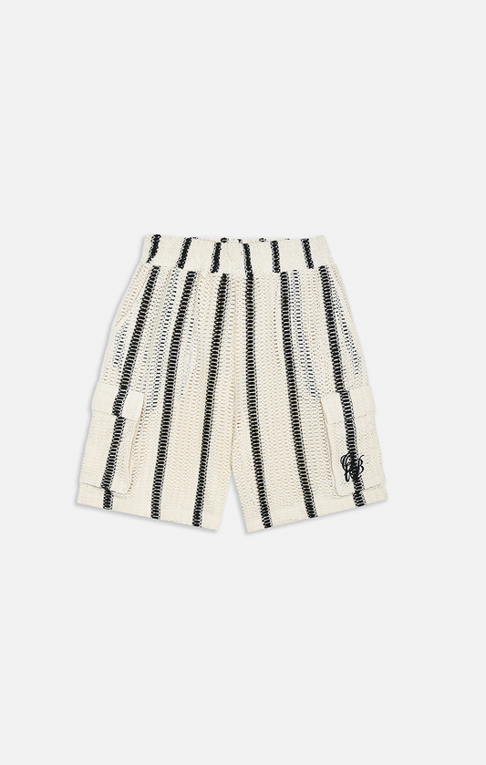 DESERT STRIPE CROCHET SHORTS