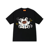 DONCARE(AFGK) "Flocked angel logo tee"