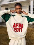 DONCARE(AFGK) "Zipped logo sweatshirt"