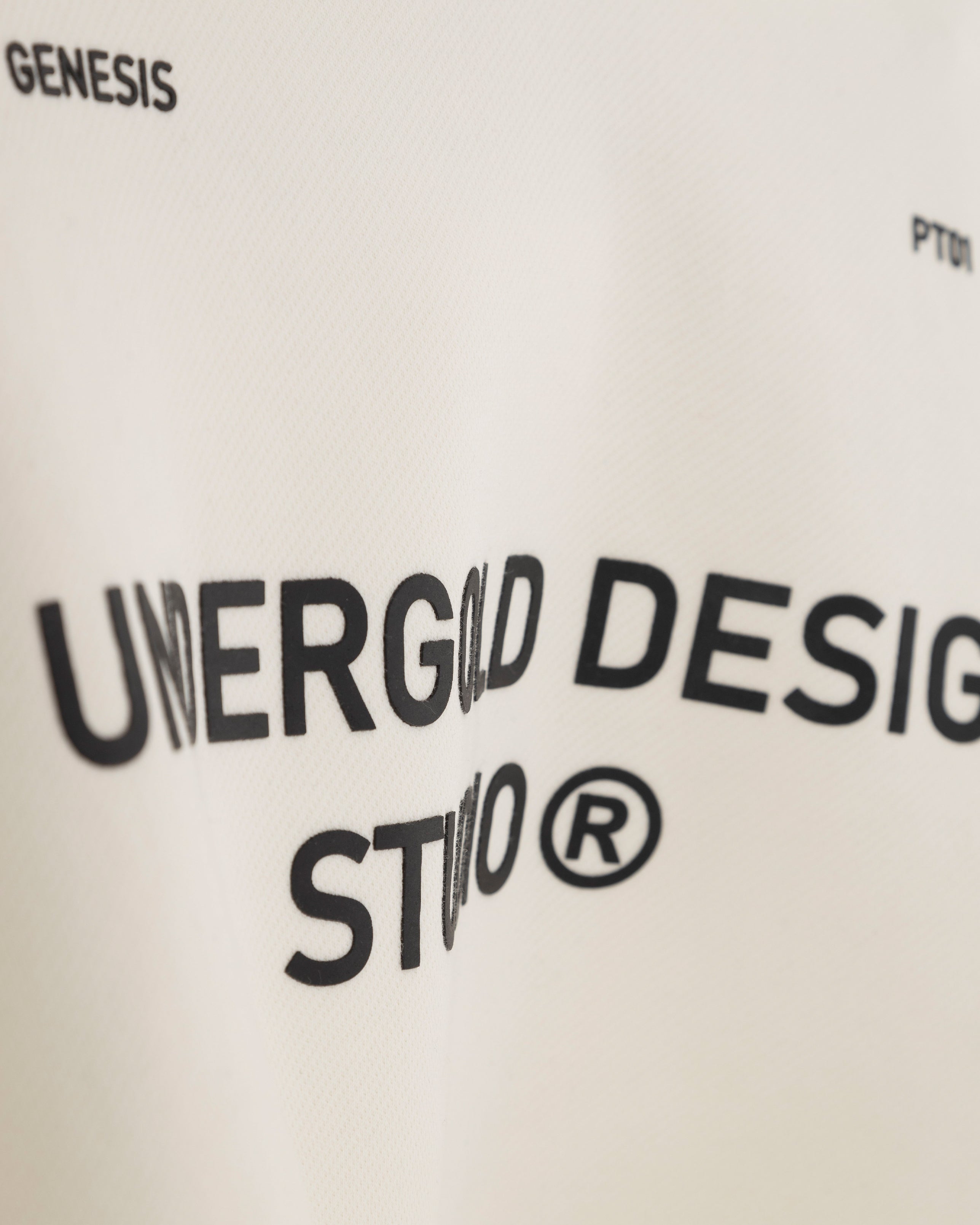 Genesis PT01 Basic Cropped Hoodie White