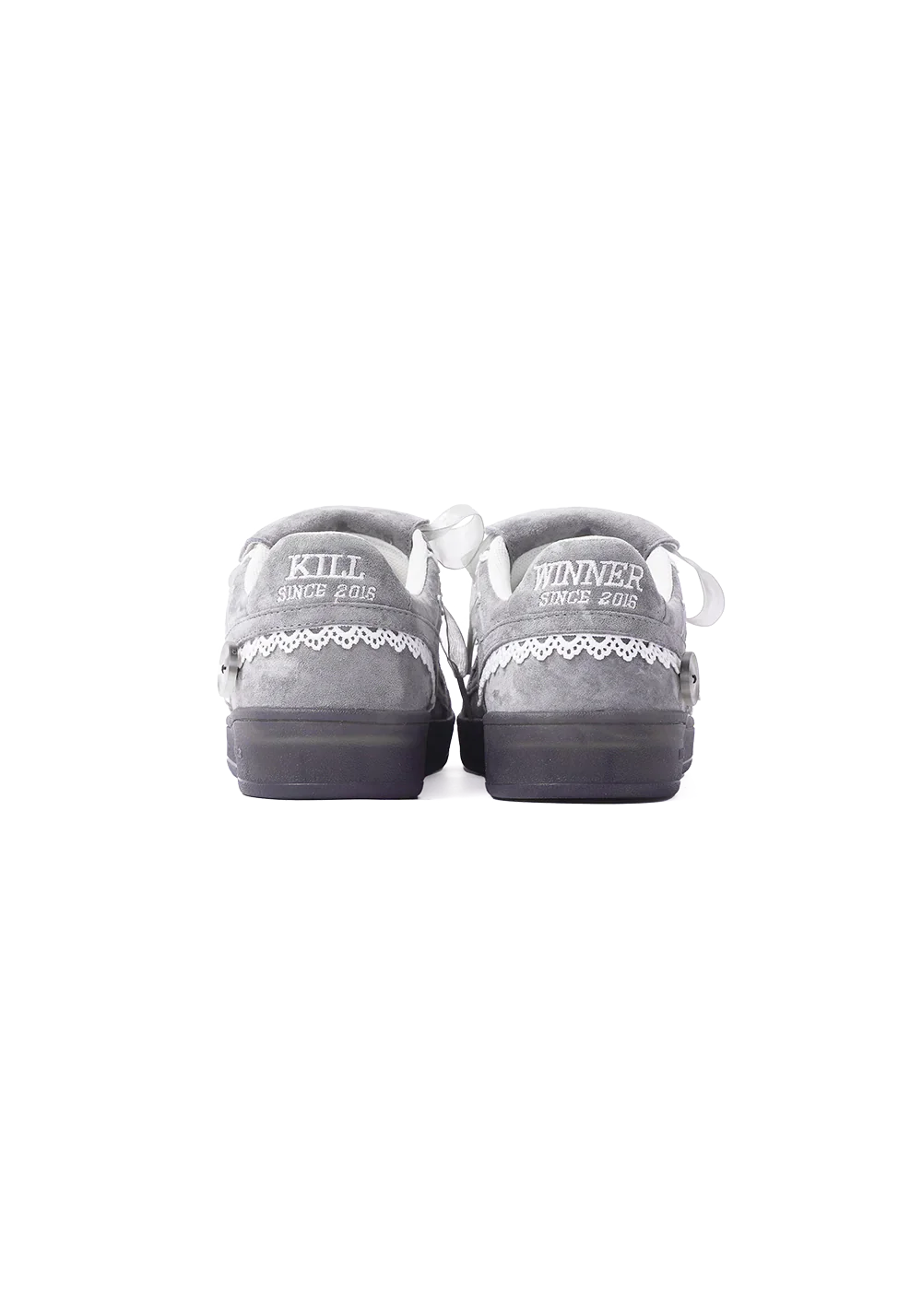 Retro Training Sneaker-Lace Grey