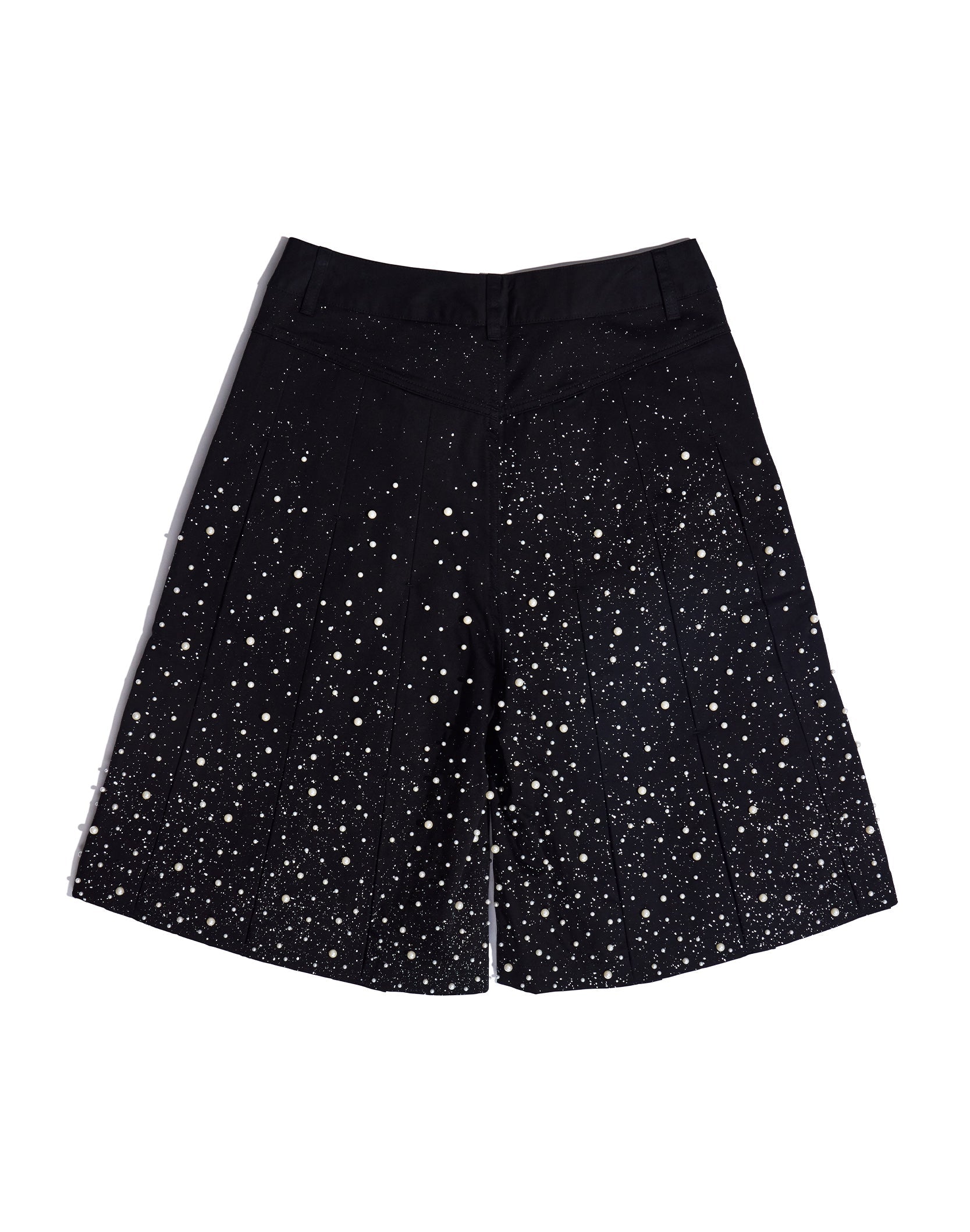 PEARL PLEATED WIDE SHORTS