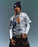 DONCARE(AFGK) "Camo distressed logo tee"