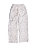 Cashew Blossom Pearl Sweatpants-WHT