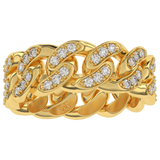 Diamond Cuban Link Ring 6mm