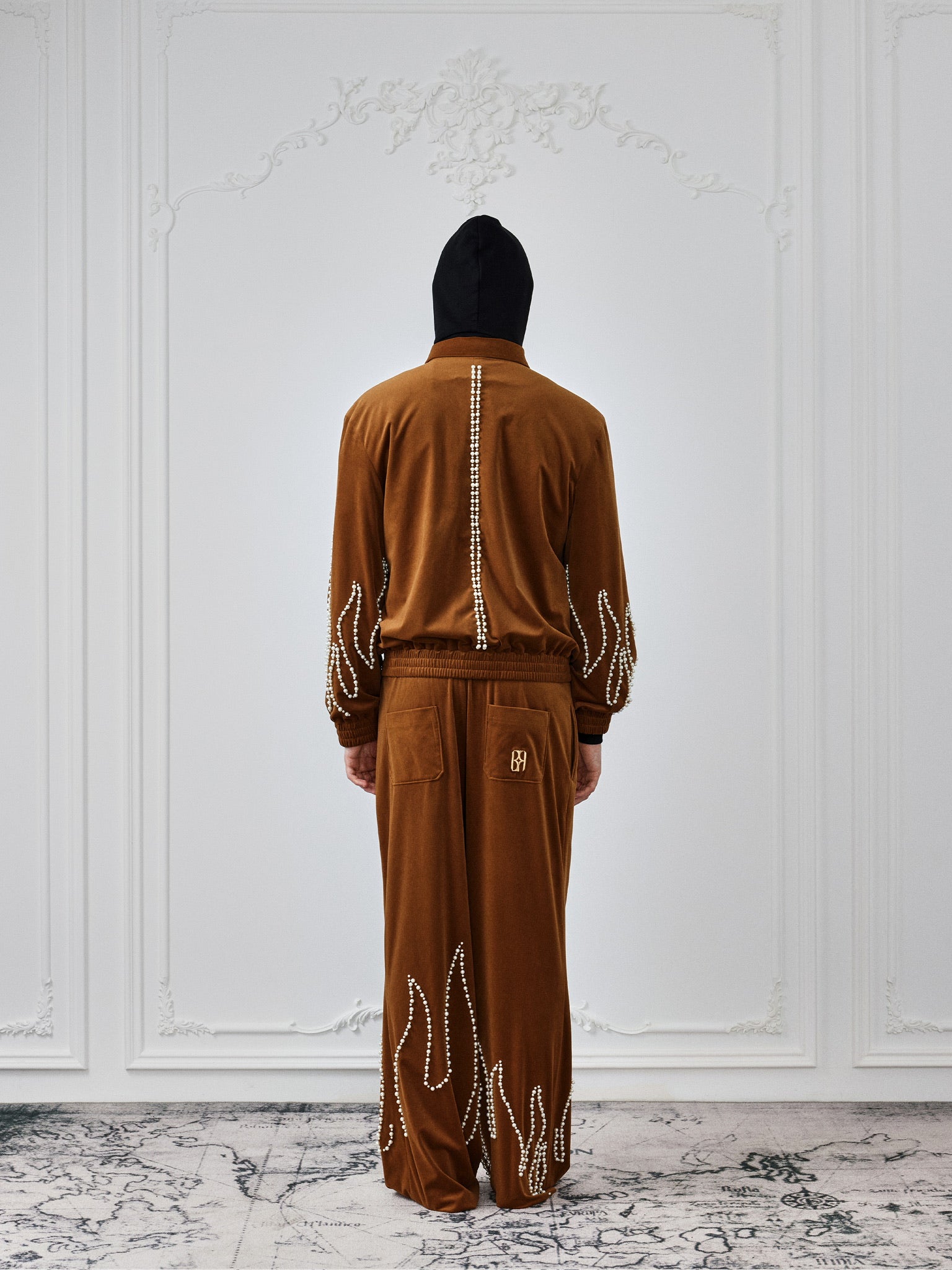 Flame Pearl Velvet Jacket