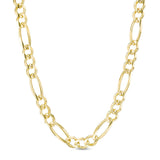Solid Gold Figaro Chain 3mm
