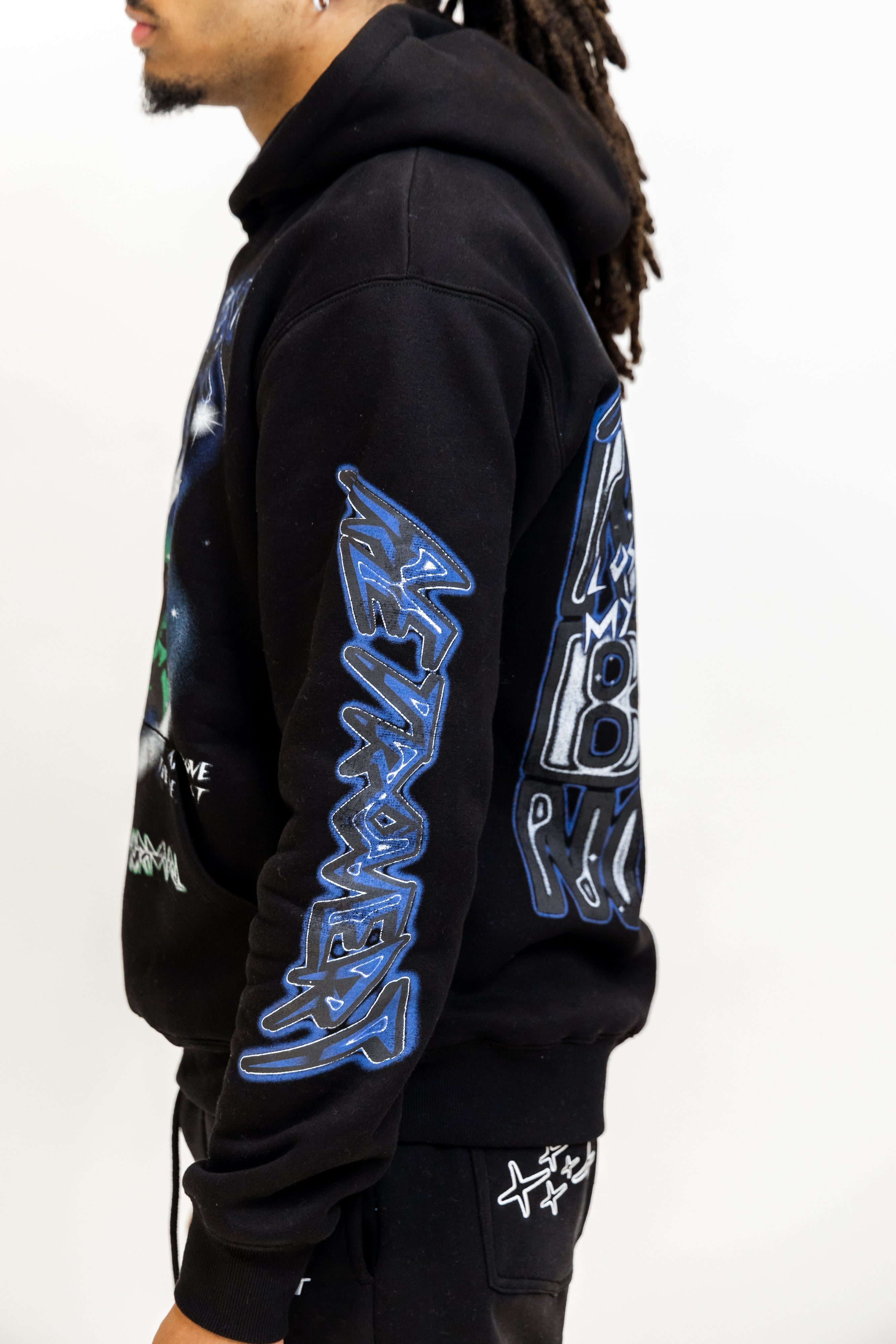 Skull Hoodie - Black/Navy