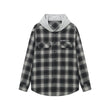 DONCARE(AFGK) "Hooded check shirt"