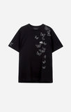 Black Embroidered Butterfly T-Shirt