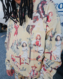 Jesse Allover Print Hoodie (Tan)