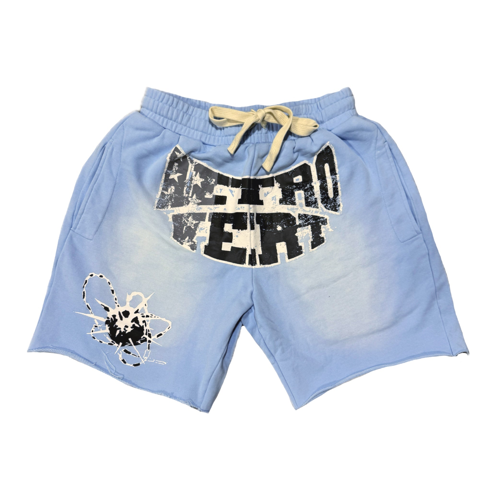 Chain Shorts - Baby Blue
