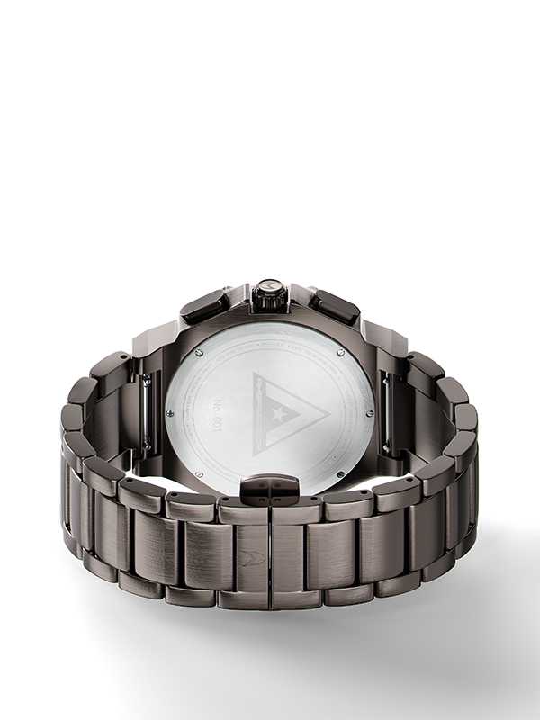 AM1015SS - AMBASSADOR CHOCOLATE BRUSHED / BLACK STEEL BAND