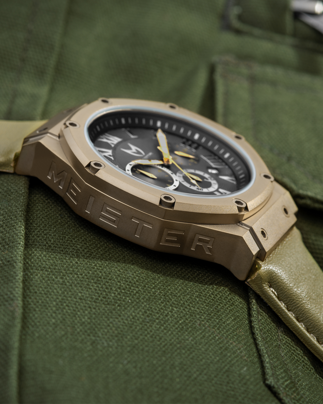 AM1020LB - AMBASSADOR KHAKI GOLD / BLACK / LEATHER