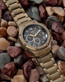 AM1020SS - AMBASSADOR KHAKI GOLD / BLACK / STEEL