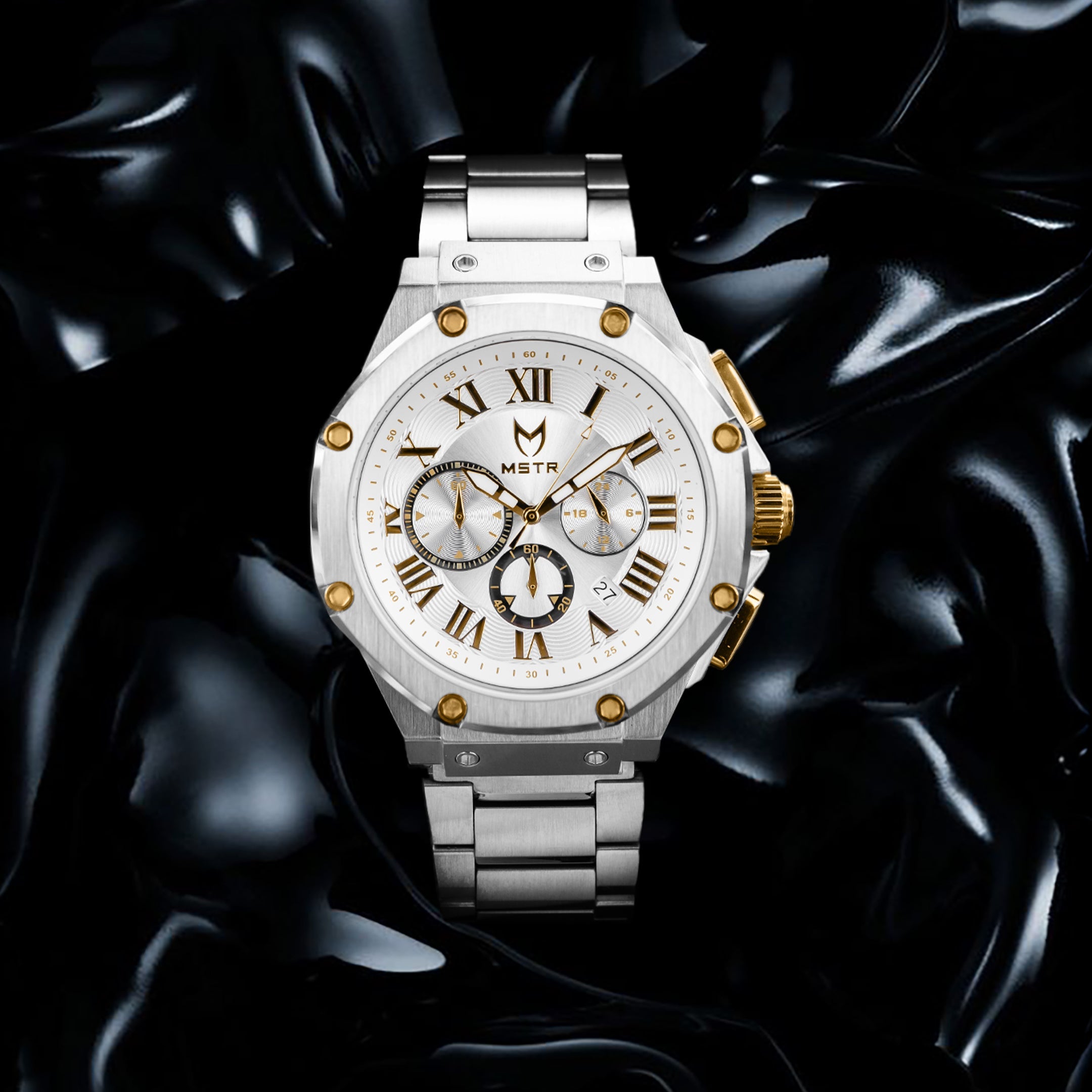 AM1045SS - AMBASSADOR SILVER & GOLD WATCH