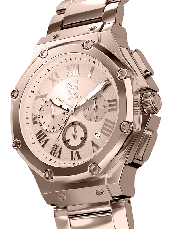 AM143SS - AMBASSADOR ROSE GOLD / ROSE GOLD / SS BAND