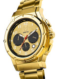 AM277SS - MK4 14K GOLD / GOLD STEEL BAND WATCH