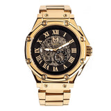 AM301SS - AMBASSADOR ROSE GOLD AUTOMATIC / BLACK / SS BAND