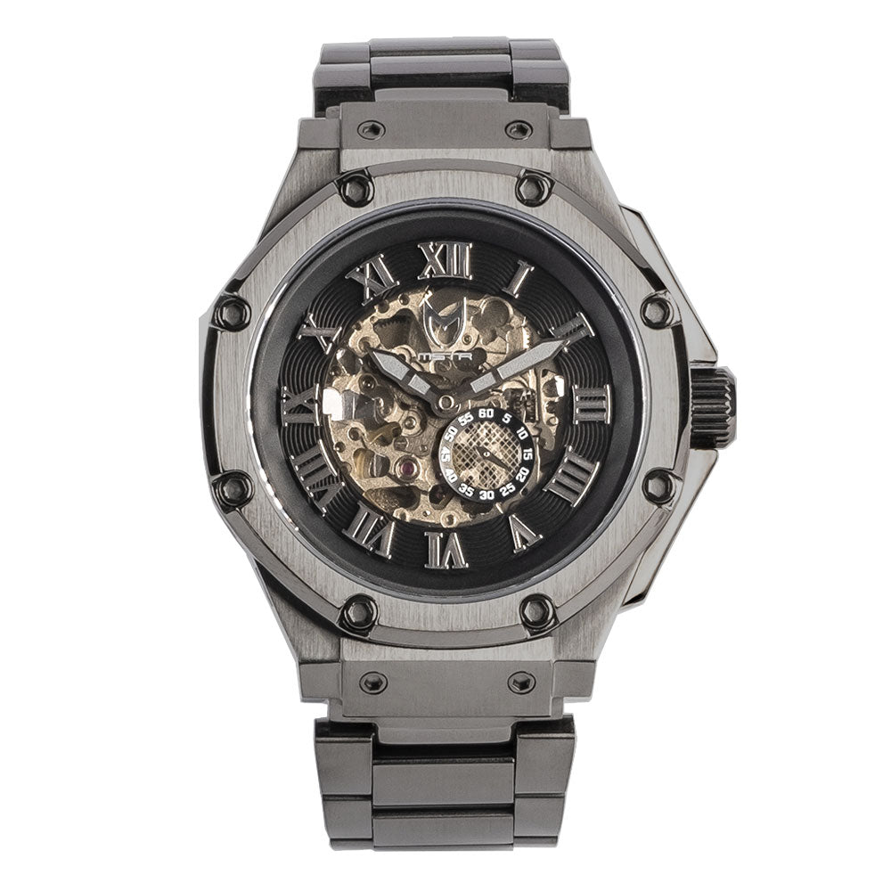 AM304SS - AMBASSADOR TITANIUM GREY AUTOMATIC / BLACK / SS BAND