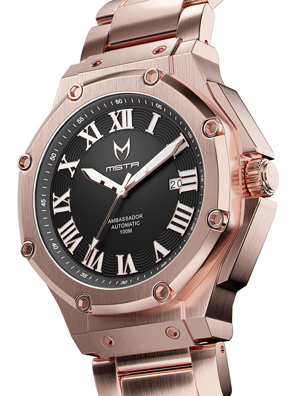 AM314SS - AUTOMATIC ROSE GOLD / STEEL BAND