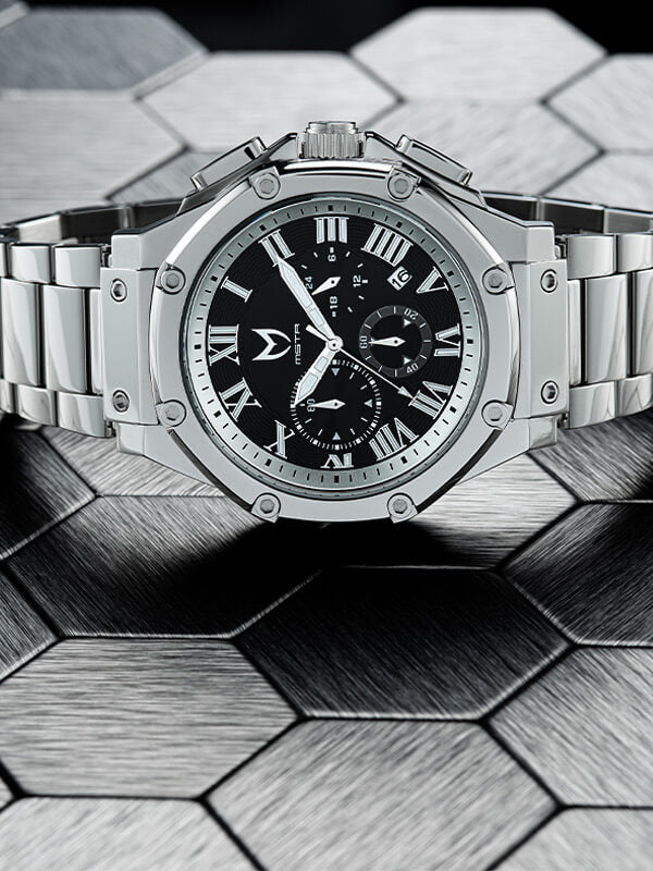 AM1017SS - AMBASSADOR SILVER / BLACK / STEEL BAND