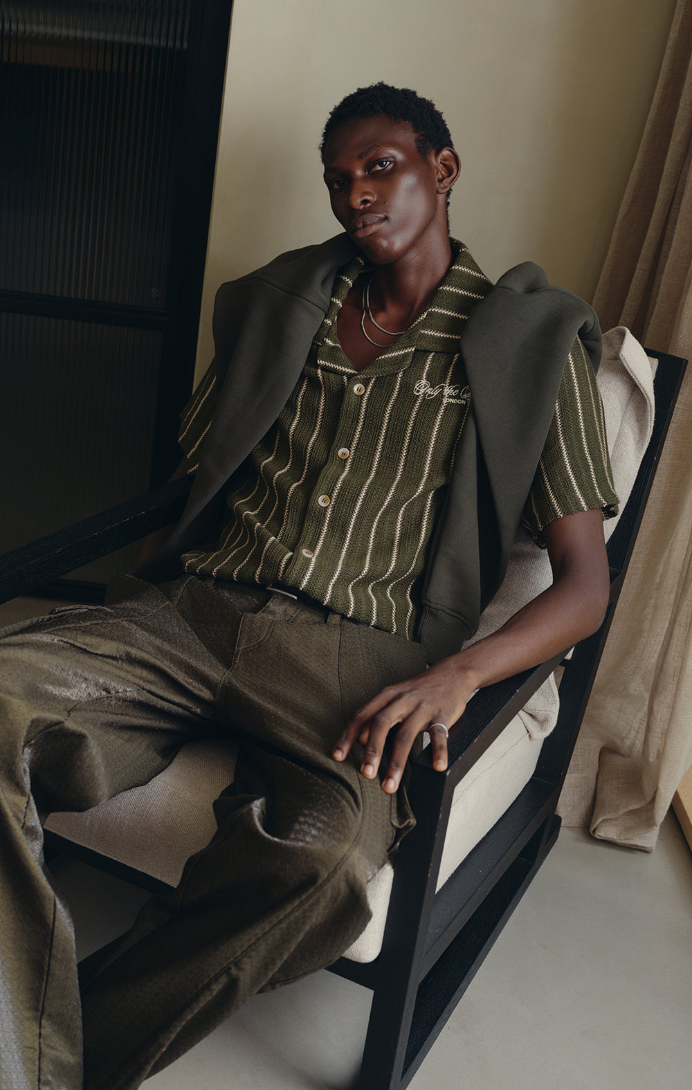 GREENWOOD CROCHET SHIRT