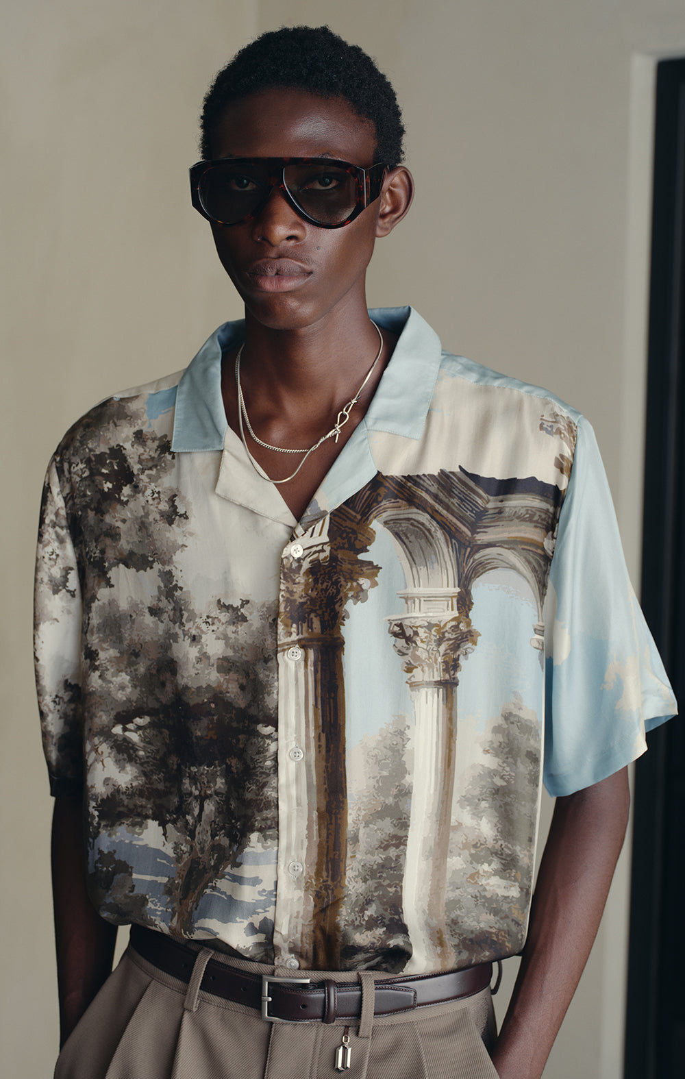 ECHOES OF ANGELS SILK SHIRT