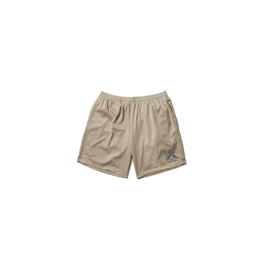 LOGO MESH SHORTS (BEIGE)