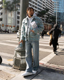 EPTM Mohair Chore Coat - Turquoise