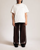 "Twain" Checkered Pleat Trouser (Mocha)