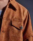 "Dolby" Synth Suede Jacket (Brown)