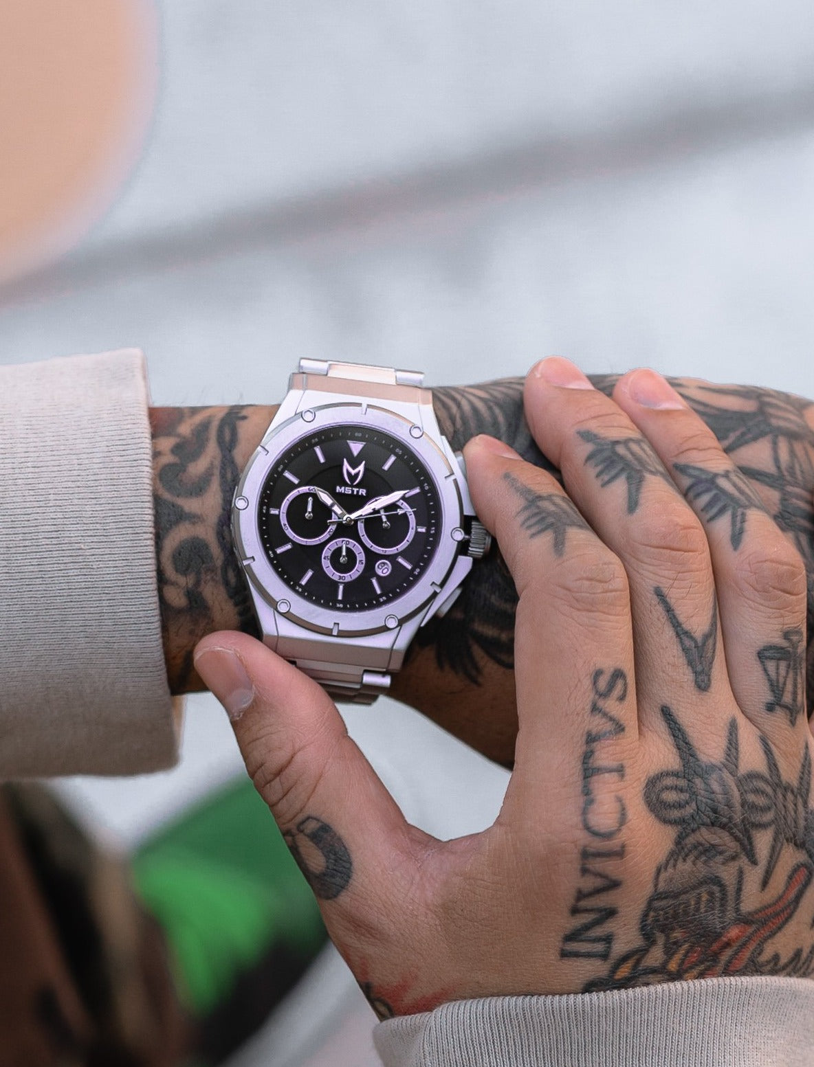 AM263SS - MK4 SILVER WATCH / BLACK / STEEL BAND