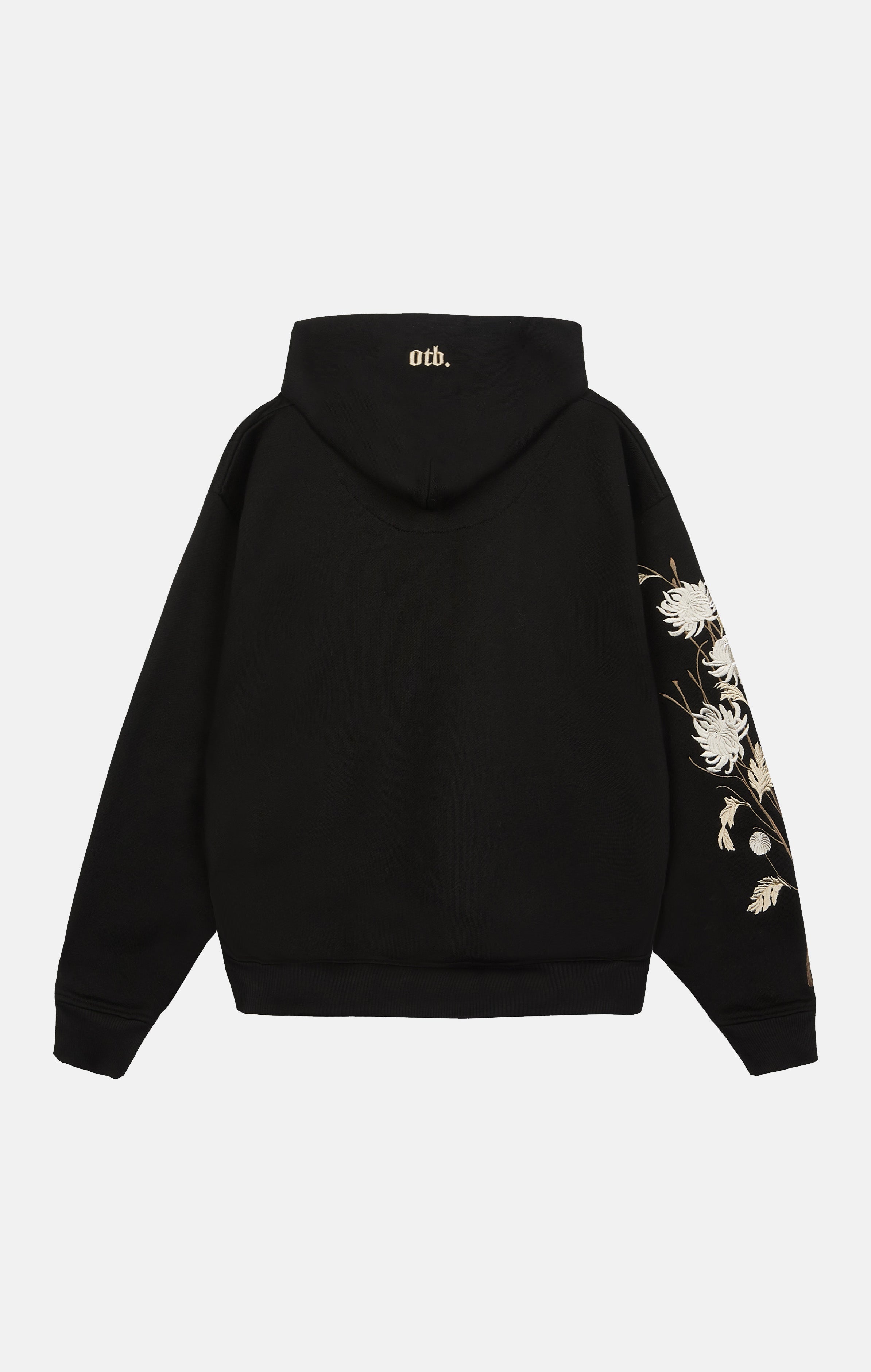 Colt Black Embroidered Floral Hoodie