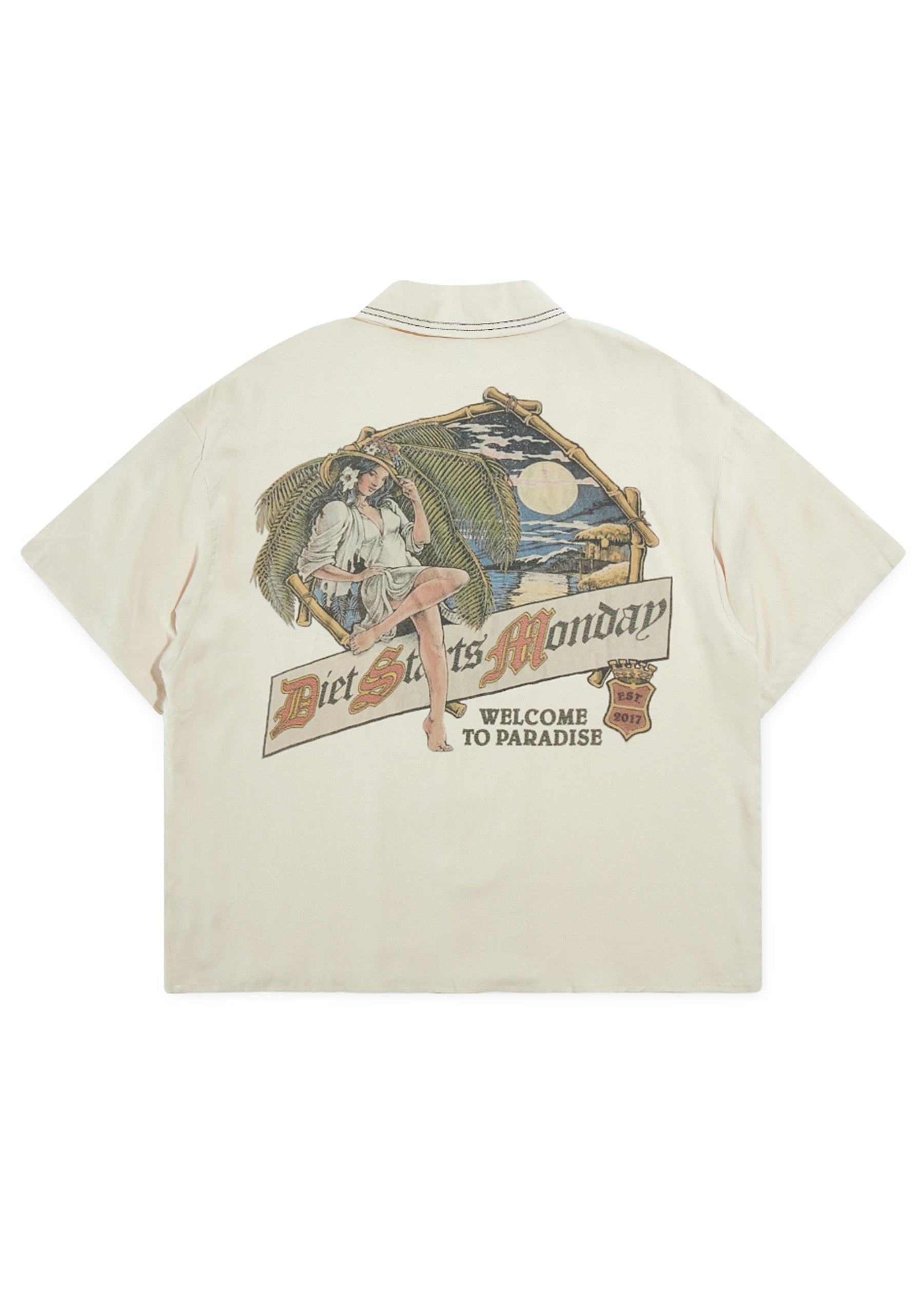 Paradise Button Up - Cream