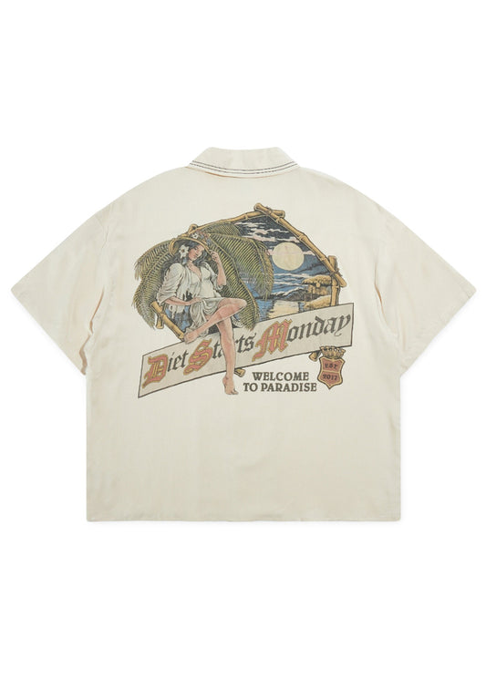 Paradise Button Up - Cream
