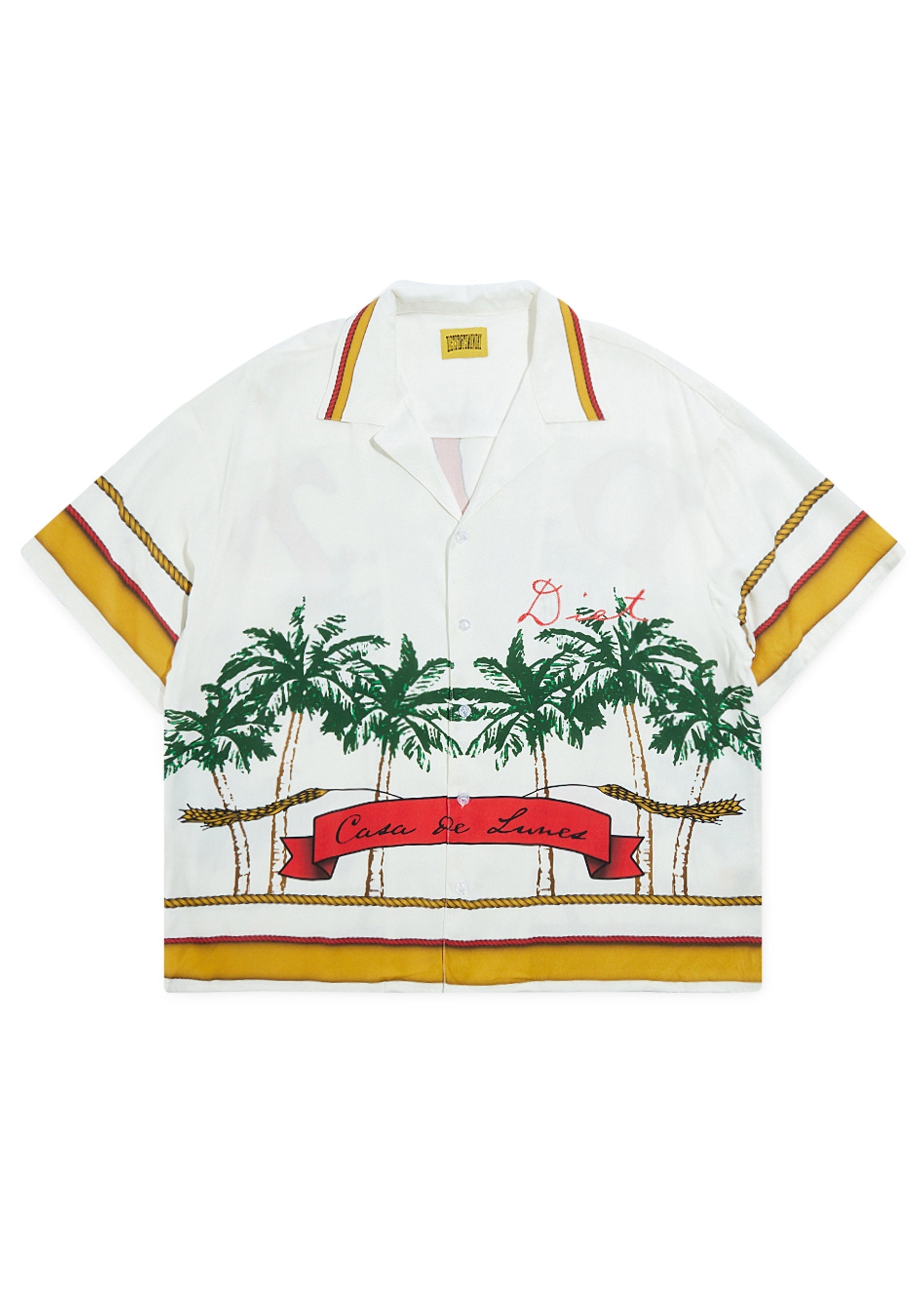 Palm Button Up - White