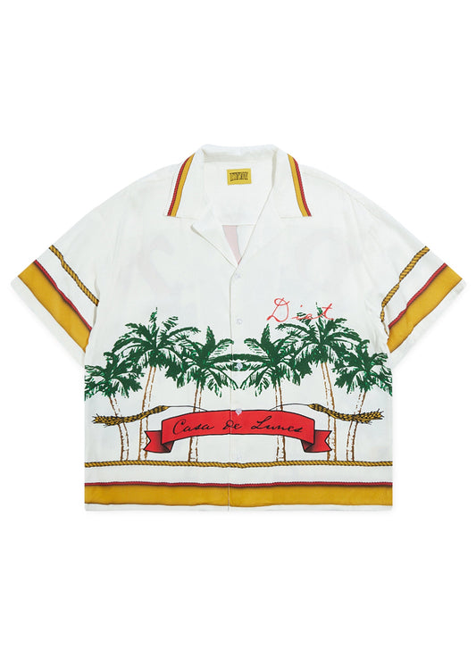 Palm Button Up - White