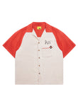 Jim Button Up Shirt - Beige/Rust