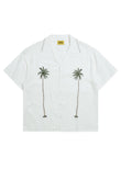 Palm Breeze Button Up - White